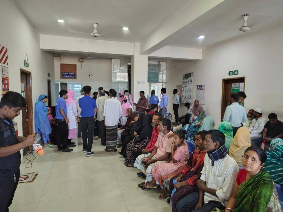 Patients at an HENCSF clinic